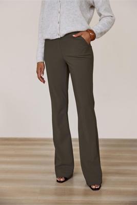 Studio Anneloes Flair Long Bonded Trousers 94812 Flared 7400 New Army