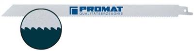 Promat/Tecwerk Reciprozaagblad | lengte 280 mm breedte 19 mm | tandverdeling TPI 10 2,5 mm | gefreesd, getordeerd | 5 stuks / kaart - 4000814718 Promat/Tecwerk Reciprozaagblad | lengte 280 mm breedte 19 mm | tandverdeling TPI 10 2,5 mm | gefreesd, getordeerd | 5 stuks / kaart - 4000814718