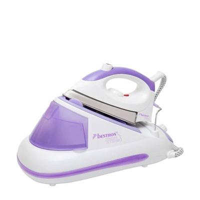 Bestron AST9000 stoomstrijkijzer station 0,8 l Roestvrijstalen zoolplaat Paars, Wit
