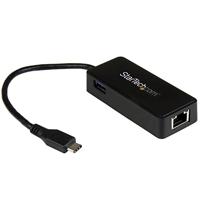 StarTech USB-C naar Gigabit netwerkadapter extra USB poort - thumbnail