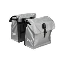 Dubbele Fietstas Small Silver - thumbnail