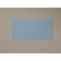 PVC labels 64x118mm lichtblauw2xgat rond - thumbnail