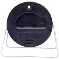 NeXtime NE-5240YL Wekker Berlin 14x13 cm Geel/Wit/Metaal - thumbnail