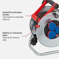 Brennenstuhl Garant S IP44 kabelhaspel 25m AT-N05V3V3-F 3G1,5 zwart - 1198580 - thumbnail