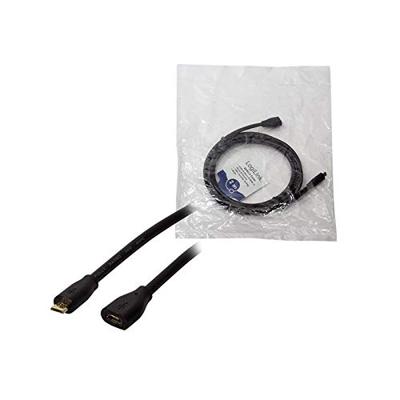 LogiLink CU0123 USB-kabel USB 2.0 USB-micro-B stekker, USB-micro-B bus 2.00 m Zwart