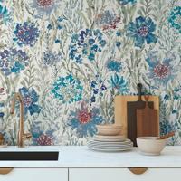 AS Creation Aquarell Dreams - Blauw - 396953 - thumbnail