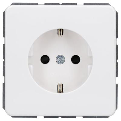 Jung CD1520KIWW Wandcontactdoos met randaarde Inzetstuk 1-voudig Alpine-wit 1 stuk(s)