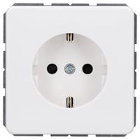 Jung CD1520KIWW Wandcontactdoos met randaarde Inzetstuk 1-voudig Alpine-wit 1 stuk(s) - thumbnail