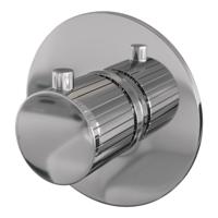 Brauer Stripe losse inbouwthermostaat met in- en afbouwdelen chroom - thumbnail