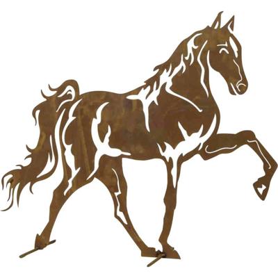 Siena Garden Decoratieve figuur Mustang Plaatstaal Bruin