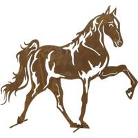 Siena Garden Decoratieve figuur Mustang Plaatstaal Bruin - thumbnail