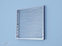 Brandwerend Vierkant Lamellenrooster 300 X 300mm - High Performance (vloer/buitenmuur Toepassing) - thumbnail