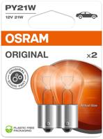 OSRAM kogellamp ball bulb 12v 21w 2pcs. orange blister - thumbnail
