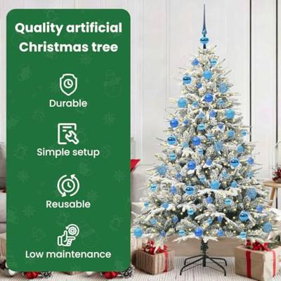 VidaXL Artificial pre-lit kerstboom met ballenset groen 180 cm VidaXL Artificial pre-lit kerstboom met ballenset groen 180 cm