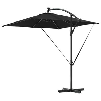 Cantilever Banana Parasol Zwart 249 x 249 x 250 cm