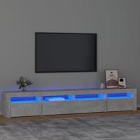 Tv-meubel met LED-verlichting 240x35x40 cm betongrijs - thumbnail