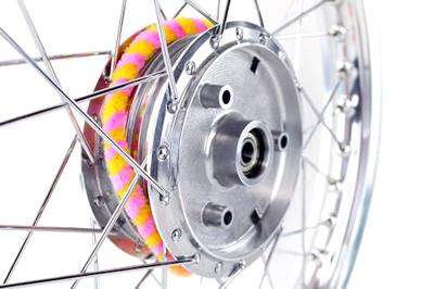 Wüma nabenputzring hub cleaning ring yellow/pink