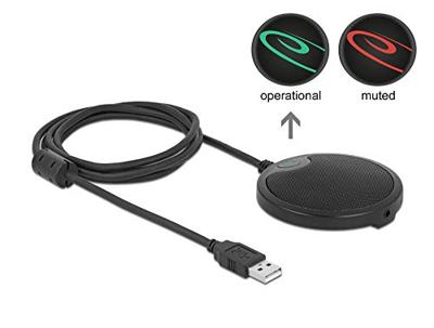 Delock 20672 USB-condensatormicrofoon omnidirectioneel voor conferenties