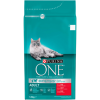 Purina One Adult met rund kattenvoer 2 x 1,5 kg - thumbnail