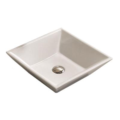 Waskom Sanilux Trento Keramiek 38,5x38,5x12cm Vierkant wit (exclusief waste)