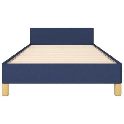 Bedframe zonder matras 90x200 cm stof blauw