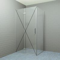 Zijwand Boss & Wessing P&C Design 200x80 cm RVS Look Boss & Wessing - thumbnail