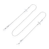 LGT JWLS Zilveren Zonnebrilkoord voor Dames - met Kruisjes - thumbnail