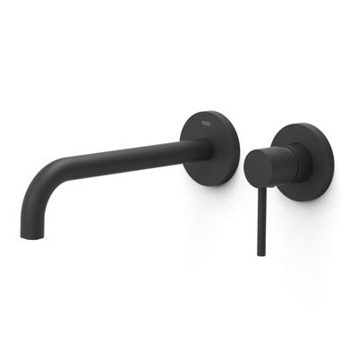 Wastafelmengkraan Inbouw Tres Study Exclusive 2-Gats Gebogen Uitloop 24 cm en Hendel Mat Zwart Tres Wastafelmengkraan Inbouw Tres Study Exclusive 2-Gats Gebogen Uitloop 24 cm en Hendel Mat Zwart Tres