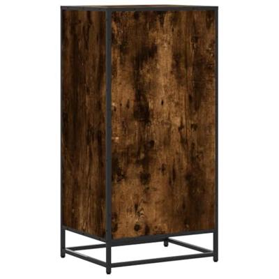 Schoenenrek 48x38x97,5 cm bewerkt hout gerookt eikenkleurig