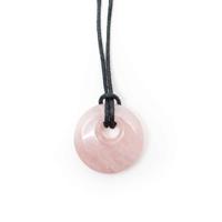 Edelsteen Donut Rozenkwarts in Doosje (35 mm) - thumbnail