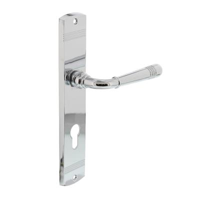 Intersteel Deurkruk Helena op langschild profielcilindergat 72mm - chroom