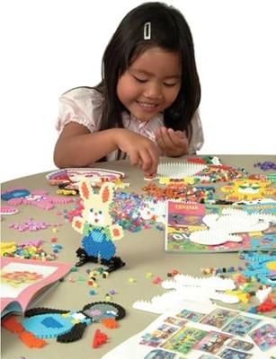Hama strijkkralen maxi in pot - mix standaard (00), 1400st. - thumbnail