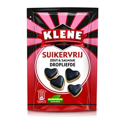 Klene Dropliefde Suikervrij 90 gr 12 zakjes Klene Dropliefde Suikervrij 90 gr 12 zakjes