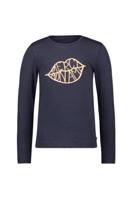 Like Flo winter jersey t-shirt meisjes - navy blauw - Emy - print/longsleeve - thumbnail
