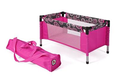 Poppen Reisbedje - Hot Pink Pearls