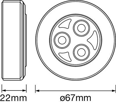 LEDVANCE 4058075227804 DOT-it® L Kleine mobiele lamp LED Zilver LEDVANCE 4058075227804 DOT-it® L Kleine mobiele lamp LED Zilver