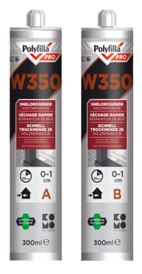 Houtreparatie Polyfilla pro set W350(2x300ml)