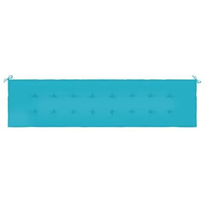 VidaXL Tuinbankkussen 200x50x4 cm stof turquoise - thumbnail