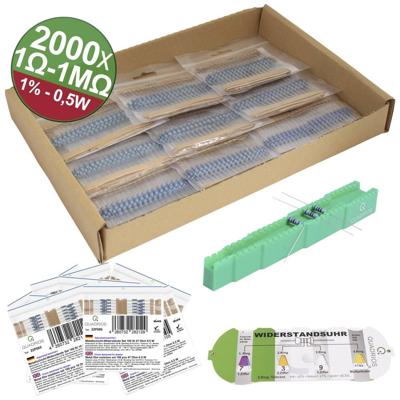 Quadrios 23P130 23P130 Metaalfilmweerstand Axiaal bedraad 0.5 W 1 % 2000 stuk(s)