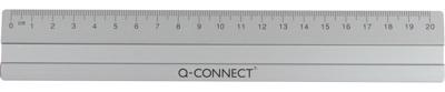 Q-CONNECT meetlat, aluminium, 20 cm, in ophangetui