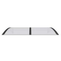Deurluifel 150x100 cm polycarbonaat zwart - thumbnail