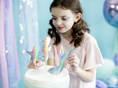 Zeemeermin Taart Toppers Set 3 delig