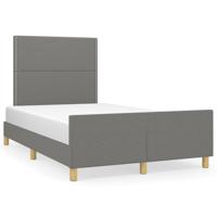 Bedframe zonder matras 120x190 cm stof donkergrijs - thumbnail