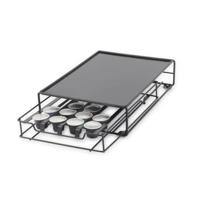 Koffiecapsule organizer DKD Home Decor 21 x 31 x 7,5 cm Zwart Metaal - thumbnail