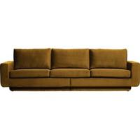 BePureHome 3-zits Bank 'Fame' Velvet, kleur Honing Geel - thumbnail