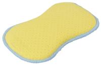 Protecton 2 in 1 spons 17 x 10 cm microvezel blauw/geel - thumbnail