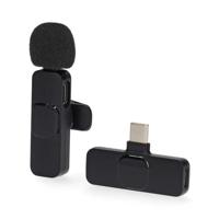 Nedis Microfoon | Gebruikt voor: Notebook / Smartphone / Tablet | Draadloos / USB Type-C™ | USB-C™ Female | Aan/uit knop - MICW110BK - thumbnail