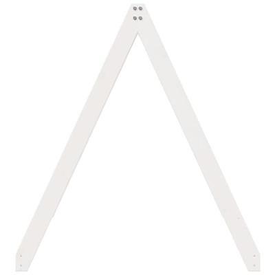 Kinderbedhuisje 199x80,5x88 cm massief grenenhout wit