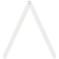 Kinderbedhuisje 199x80,5x88 cm massief grenenhout wit - thumbnail