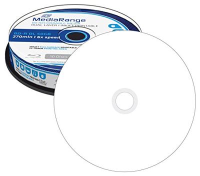 MediaRange MR509 Lees/schrijf blu-ray disc BD-R 50 GB 10 stuk(s)